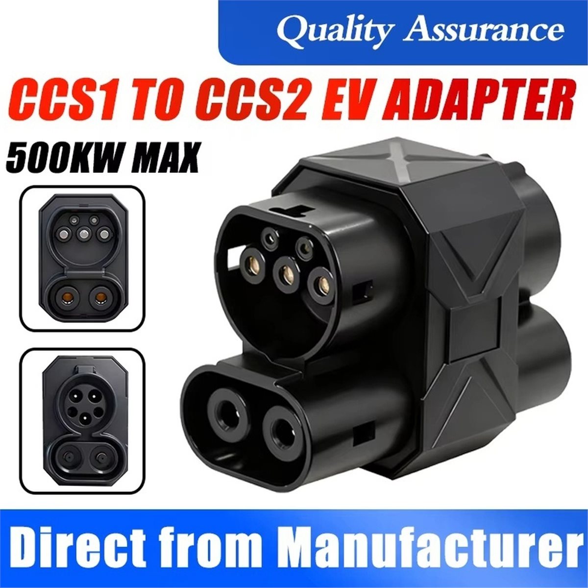 A67F CCS1 naar CCS2 snellaadad - Ccs2 To Ccs1 Fast Charge Adapter 250Kw recensie en prijs