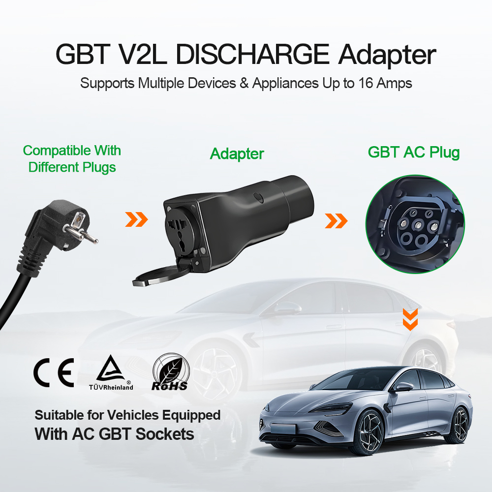 Nieuwe 16A 3,6 kW GBT V2L Type - Ev Charger Adapter recensie en prijs