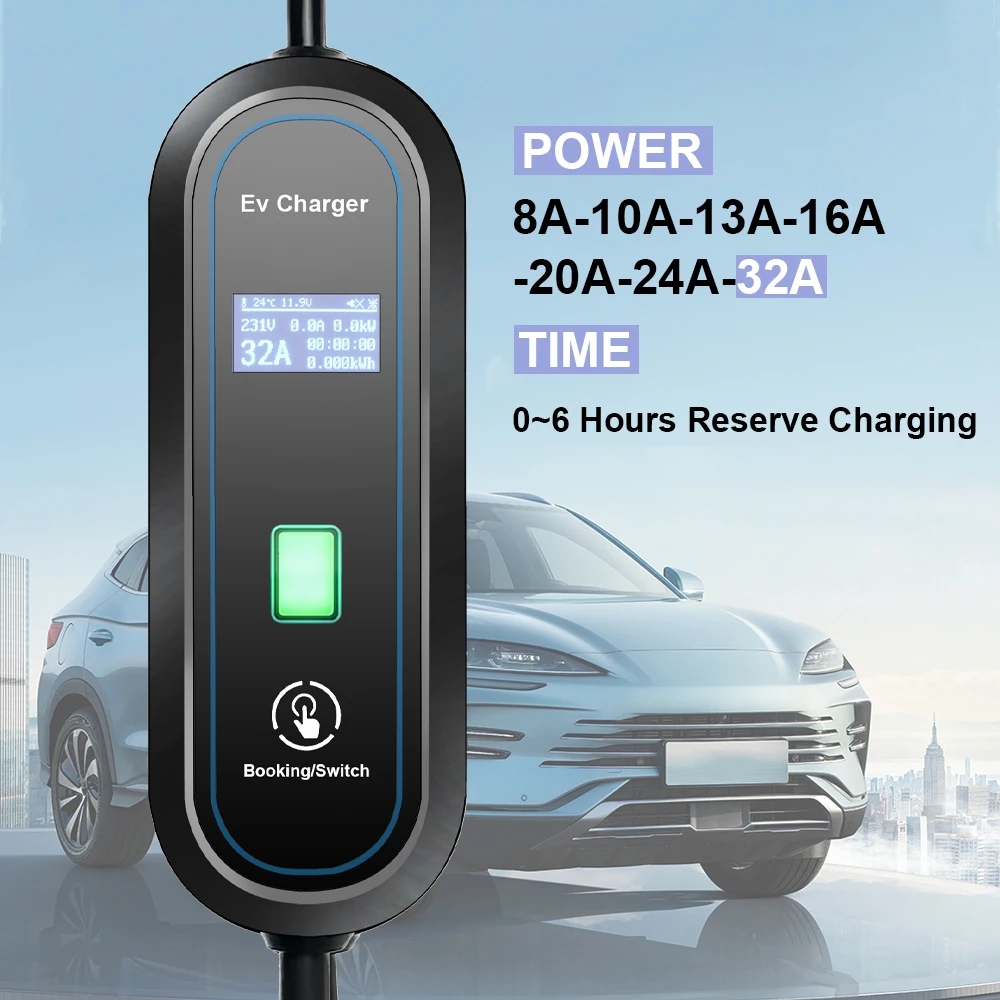 Draagbare GBT EV-lader Wallbox - Portable Ev Charger 32A Type 2 Cee Plug recensie en prijs