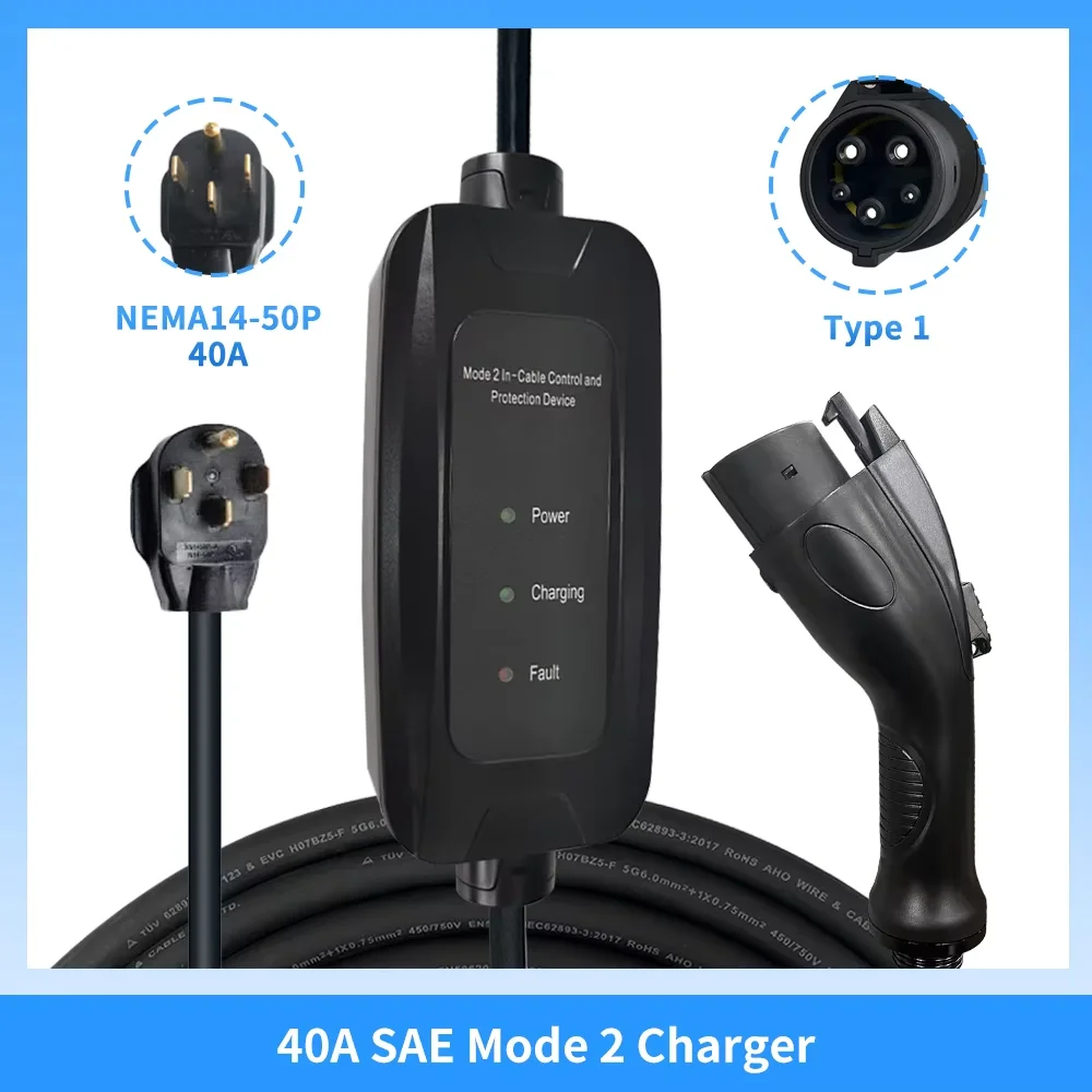 9kW 16A SAE J1772 Type 1 Mobie - Portable Ev Charger recensie en prijs