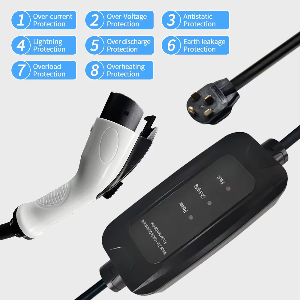 9kW 16A SAE J1772 Type 1 Mobie - Portable Ev Charger recensie en prijs