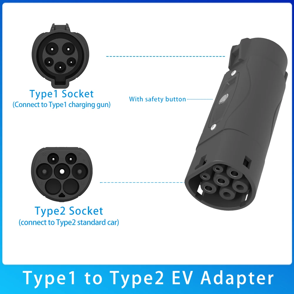 J1772 naar Type 2 & GB/T EV-la - Ev Charger Adapter recensie en prijs
