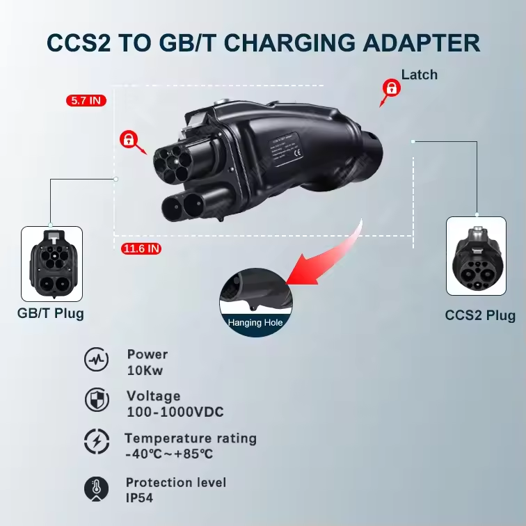 DC CCS2 naar GB/T Adapter Comb - Gb/T To Ccs2 200A Fast Charging Adapter recensie en prijs